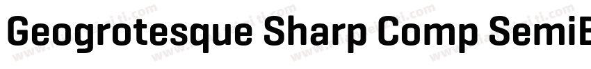 Geogrotesque Sharp Comp SemiBold字体转换